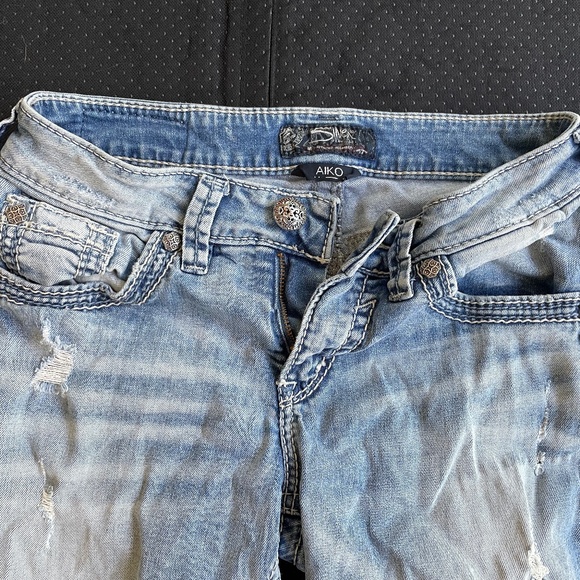 Silver Ripped Jeans - Picture 6 of 8